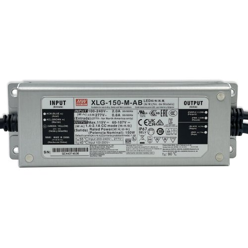 Блок питания Mean Well 150W 60-107V 0.7~2.1A IP67 XLG-150-M-AB