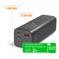 Портативний зарядний пристрій (повербанк) Videx 30000mAh 162W +Display VPB-316-G Портативний зарядний пристрій (повербанк) Videx 30000mAh 162W +Display VPB-316-G