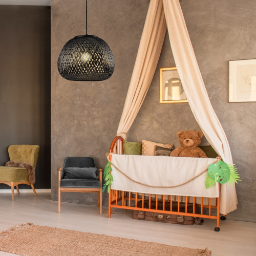 Підвісний світильник Goldlux Zanzibar E27 чорний 329219