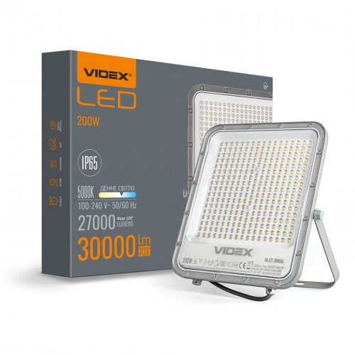 LED прожектор Videx Premium F2 200W 5000К VL-F2-2005G