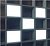 Система светильников грильято Svitlodar СГД45Вт (5шт) 6000К 100х100мм S-gr-45W5-100-6000