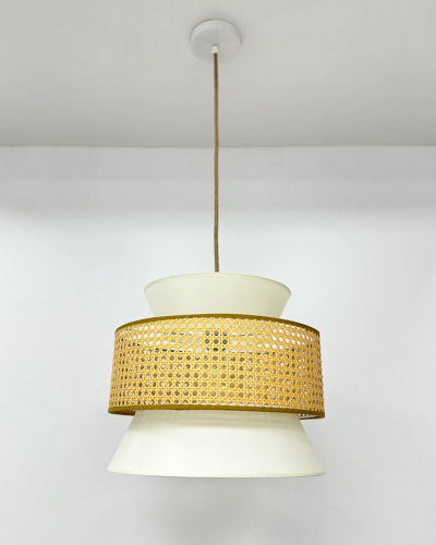 Подвесной светильник Goldlux Grenada E27 бежевый 330482