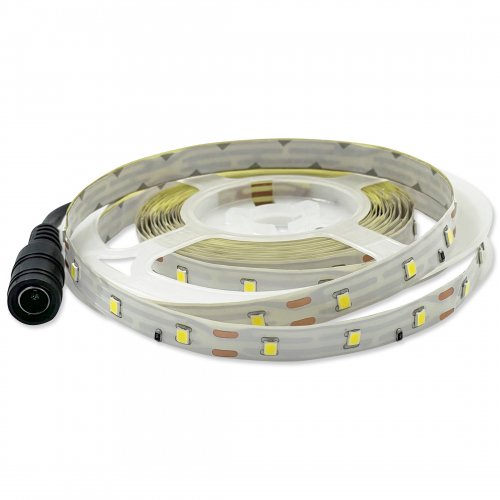 LED лента Eurolamp SMD2835 60шт/м 18W/м IP20 12V 4000K с адаптером LED/SET-3M/4000K