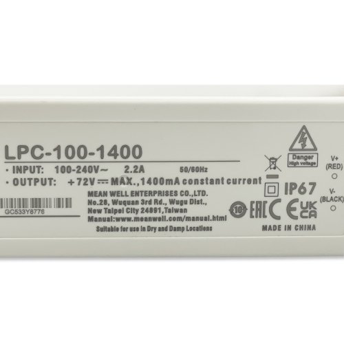 Блок живлення драйвер Mean Well 100W 36~72V 1400mA LPC-100-1400