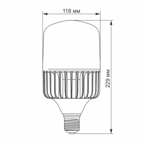 Світлодіодна лампа Videx A145 100W 5000K E40 VL-A145-100405