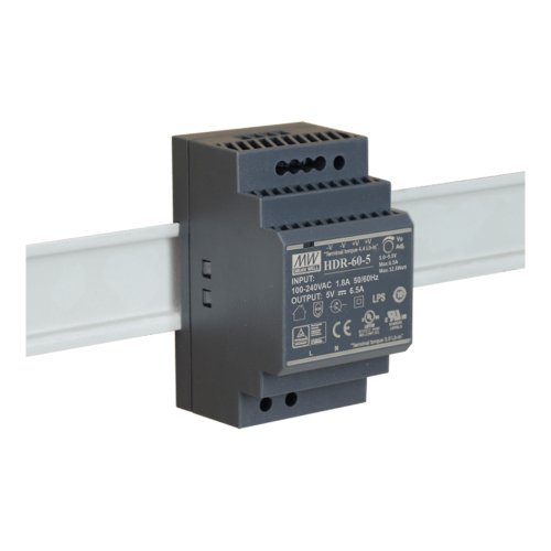 Блок питания Mean Well на DIN-рейку 60W 6.5A 5V HDR-60-5