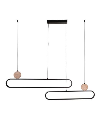 LED світильник підвісний Goldlux Florentyna 48W 4000K чорний 333889