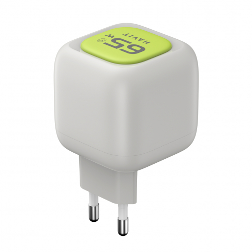 Мережевий зарядний пристрій HAVIT UC253 GaN 65W USB-A+USB-C з кабелем USB-C HV-UC253-GYGN