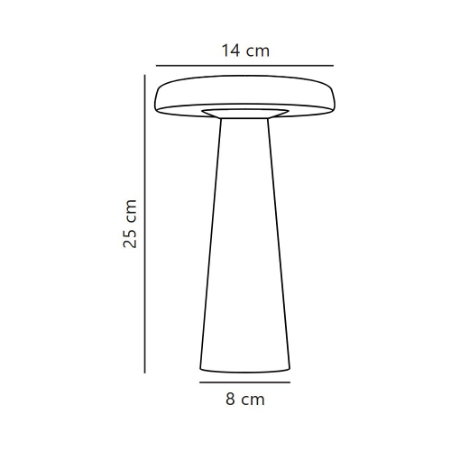 Настільна LED лампа Nordlux Arcello акумуляторна вулична 2.8W 2700K IP54 антрацит USB 2220155050