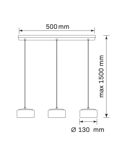 Подвесной светильник Goldlux Ofelia GX53 4000K черный 331281