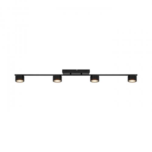 LED світильник стельовий Nordlux спот Clyde 4x16W 2700K IP20 поворотний чорний 2213530103