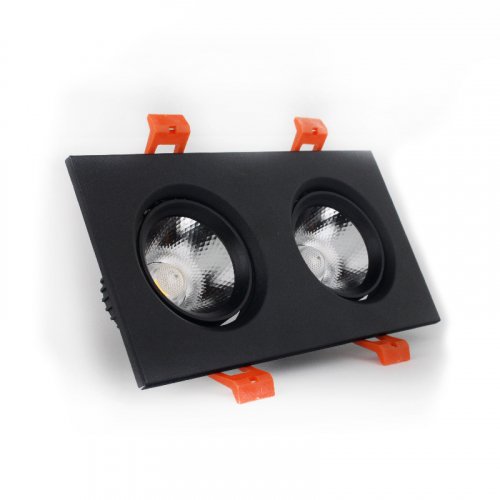 Точковий LED світильник ElectroHouse подвійний 2х5W кут повороту 45 ° 4100K EH-CLM-04