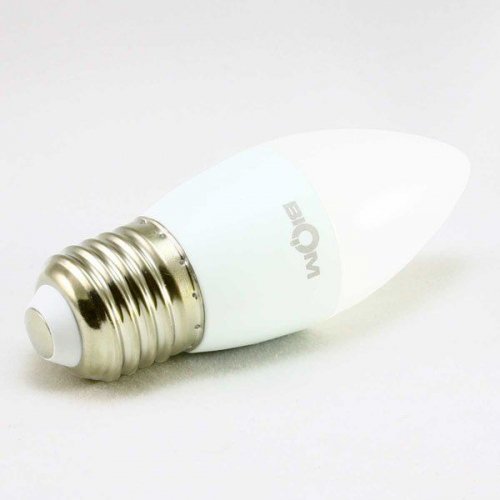 Світлодіодна лампа Biom свічка 7W E27 3000K BT-567