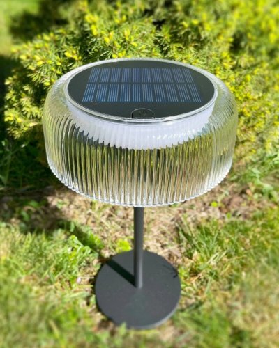 Настільна LED лампа на сонячній батареї Zuma Line Bluet акумуляторна вулична 2.5W 2700K IP44 DT33111