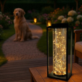 Настольная LED лампа Goldlux Glamour аккумуляторная уличная 3000K IP44 на солнечной батареи черная 329462