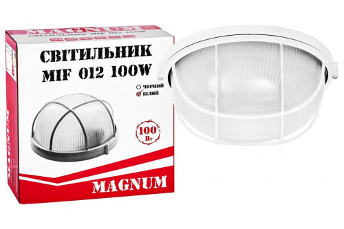 Светильник MAGNUM MIF 012 100W E27 белый (круг с реш.) 90016779
