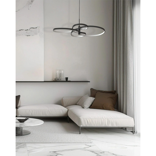 LED світильник підвісний Goldlux Ribbon 37W 4000K чорний 335982