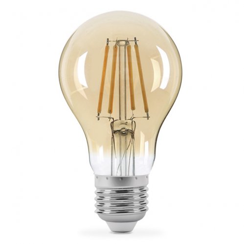 Світлодіодна LED лампа Titanum Filament A60 7W E27 2200K бронза TLFA6007272A