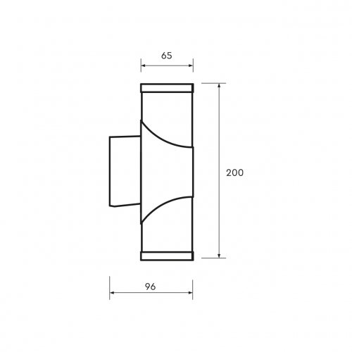 Уличный светильник Eurolamp DECO S 2хЕ27 IP54 черный BRA-2xE27(DECO)S
