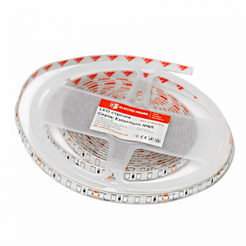 LED стрічка ElectroHouse Externum IP65 120шт/м 12W/м 24V зелений EH-STR12IPG