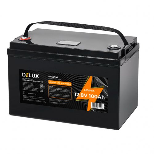 Акумулятор Delux LiFePO4 літій залізо фосфатний 12.8В 100 Аг 90023747