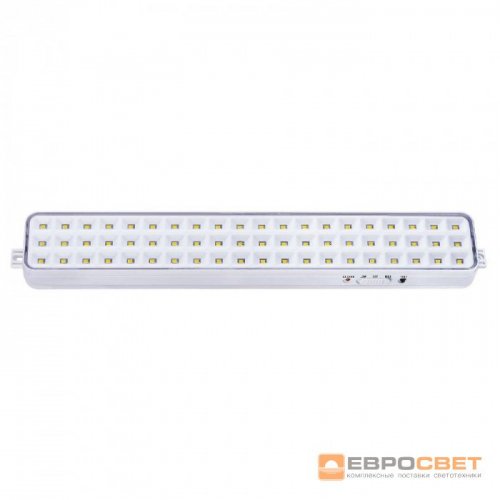 LED світильник аварійний Євросвітло SFT-LED-60-01 акумуляторний 2,5W 6400K IP20 000056725