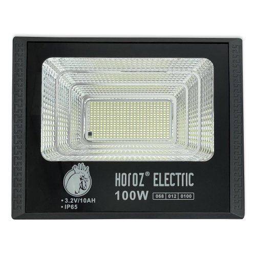Світлодіодний LED прожектор на сонячній батареї Horoz TIGER 100W 6400К IP65 068-012-0100-010