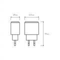 Мережевий зарядний пристрій Euroelectric 30W QC3.0 USBA+Type-C Charger-18/30W
