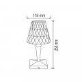 Настольная LED лампа аккумуляторная Horoz INTER 3CCT 1W белая 3000/4500/6000К 050-004-0001-010