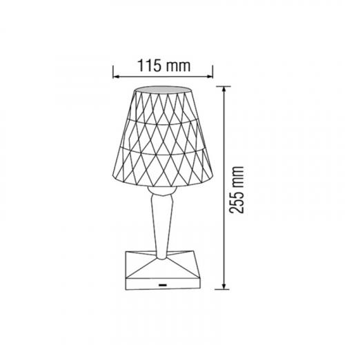 Настольная LED лампа аккумуляторная Horoz INTER 3CCT 1W белая 3000/4500/6000К 050-004-0001-010