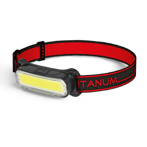 Налобный светодиодный аккумуляторный LED фонарь Titanum 400Lm 6000K IPX3 TLF-H11