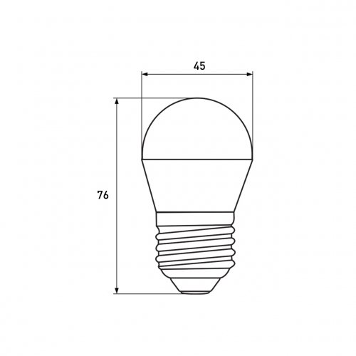 Мультипак "1+1" Eurolamp світлодіодна лампа філамент G45 5W E27 3000K (deco) MLP-LED-G45-05273(Amber)