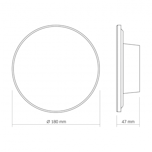 LED светильник настенный VIDEX WL03 12W  3000/4000/6500K IP65 VL-WL03-12CW