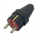 Вилка прямая каучуковая Horoz Teb Elektrik с заземлением 300-000-804 Вилка прямая каучуковая Horoz Teb Elektrik с заземлением 300-000-804