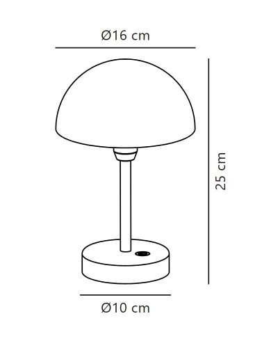 Настольная LED лампа Nordlux Ellen To-Go аккумуляторная уличная 2.8W 3000K IP44 бежевый 2418015009