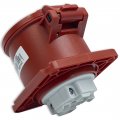Розетка силова промислова TP Electric 4x32A 3P+PE із заземленням 75x75 пряма 60-40-90