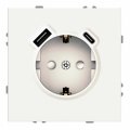 Розетка Ardero Soft ER123USB-W USB-A + USB-C 20W одинарная с заземлением белый 8636 Розетка Ardero Soft ER123USB-W USB-A + USB-C 20W одинарная с заземлением белый 8636
