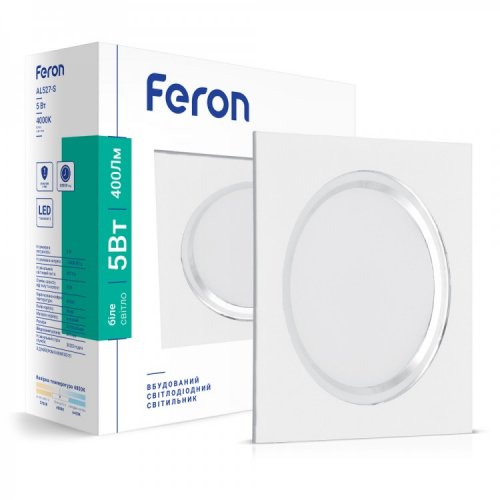 Точковий LED світильник Feron AL527-S 5W 4000К білий 7260