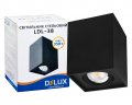 Світильник накладний DELUX_LDL-38 чорний 90015915