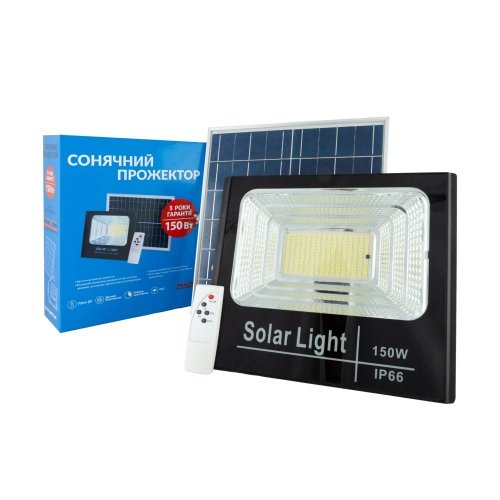 LED прожектор на солнечной батарее ALLTOP 150W 6000К IP66 0837C150-01 S0837ALT150WPR