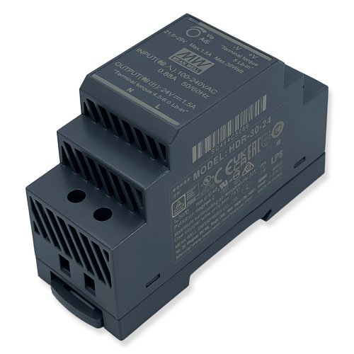 Блок питания Mean Well на DIN-рейку 30W 1.5A 24V HDR-30-24