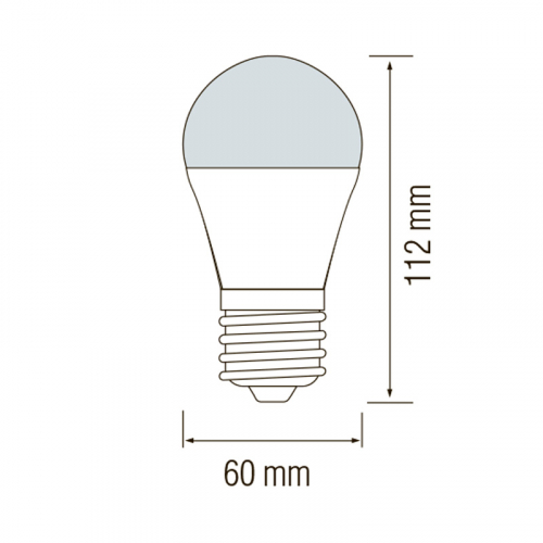 Світлодіодна LED лампа з датчиком руху Horoz "FORCE - 10" 10W 4200К A60 E27 001-067-0010-030