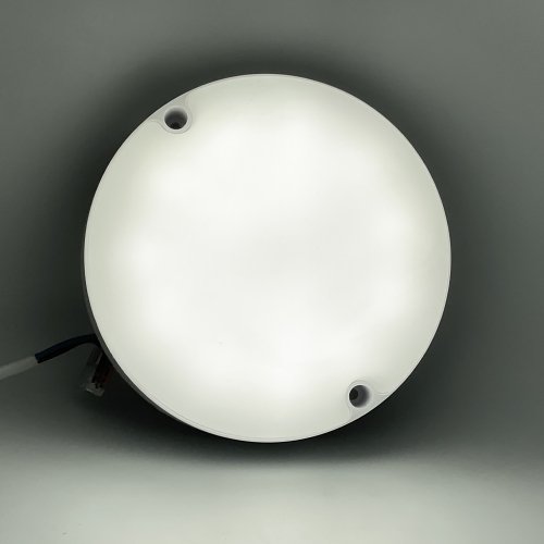 LED світильник Eurolamp накладний круглий ЖКГ G7 8W 5000K з датчиком руху LED-NLR-08/50(sensor)(G7)