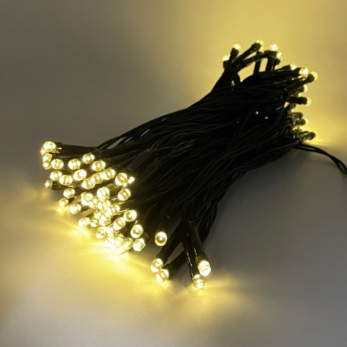 Вулична Led гірлянда Eurolamp 100шт 10м теплий білий LED-GL-100/10/27(SL)