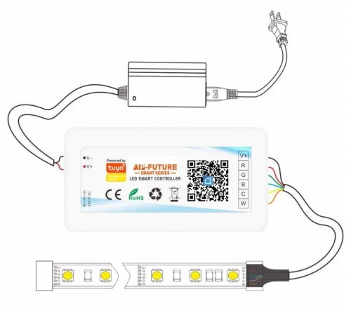 Контроллер Prolum RGB Wi-Fi 12-24V 18А TOUCH TUYA HomeLink с пультом 404001