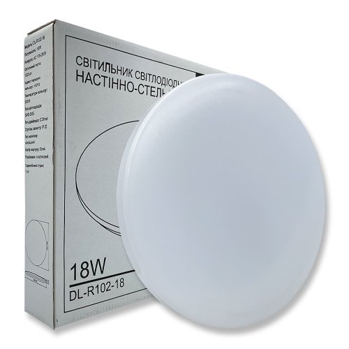 LED светильник накладной Biom 18W 5000К DL-R102-18-5 круглый 22314