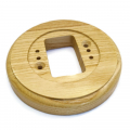 Подрозетник Одинарный Retro-R деревянный Ясень натуральный CSO.R1.ash02