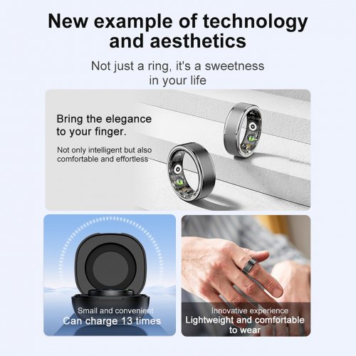 Смарт кольцо Havit M7083-11 Bluetooth 18mAh HV-M7083-BK-11