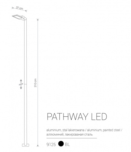 Вуличний світильник Nowodvorski PATHWAY LED L 9125