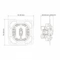 Выключатель Ardero EV111V-G Soft серебро 8713 Выключатель Ardero EV111V-G Soft серебро 8713